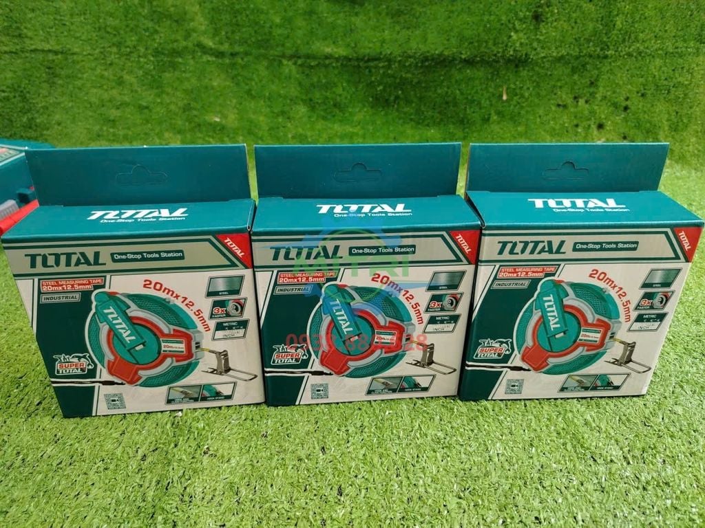 Thước Kéo Thép Nền Vàng 20mx12.5mm TOTAL TMT08206 Chính Hãng Có Sẵn Tại Minh Triết - hình ảnh sản phẩm thực tế 6
