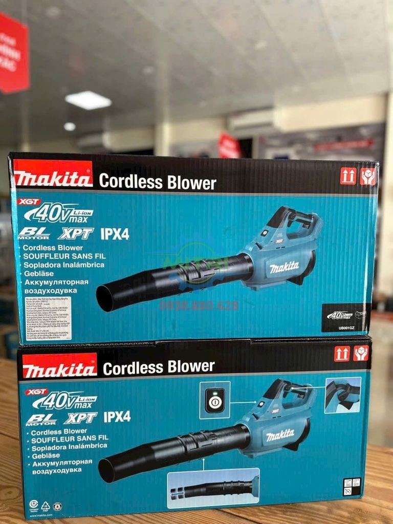 Máy Thổi Dùng Pin Makita UB001GZ (BL)(40V MAX) Chính Hãng Có Sẵn Tại Minh Triết Đang Giao Cho Công Ty Cơ Khí Dầu - hình ảnh sản phẩm thực tế 2