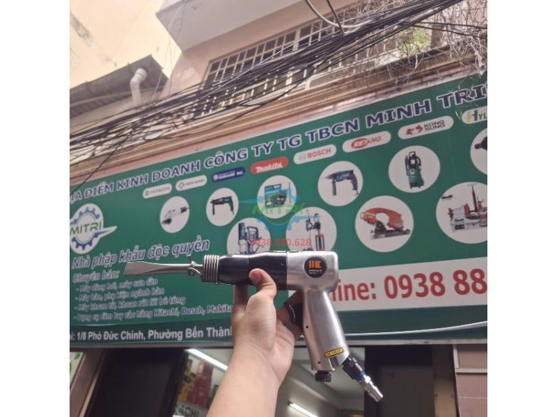 Bộ Búa Hơi Đục Bê Tông Kawasaki KPT-52K Chính Hãng – 4 Mũi Đục - hình ảnh sản phẩm thực tế 6