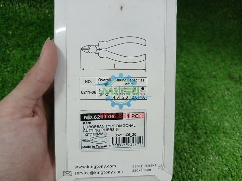 Kềm Cắt Cáp Kingtony 6211-06 6-1/2 Inch Chính Hãng Có Sẵn Tại Minh Triết - hình ảnh sản phẩm thực tế 9