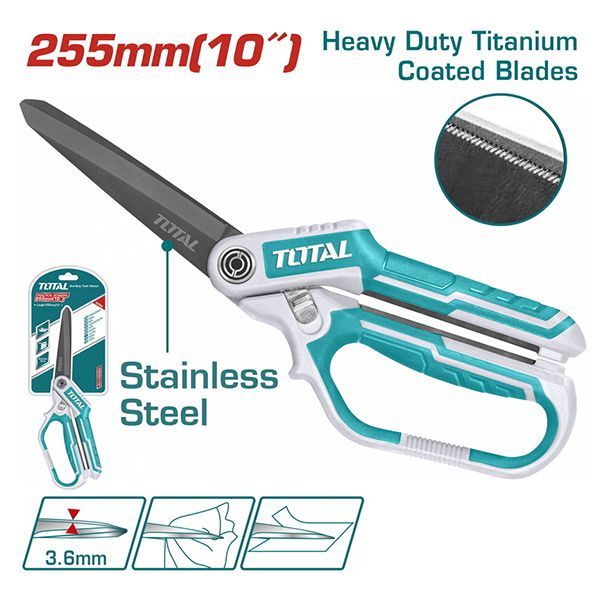Kéo tiện lợi 255mm Total THSCRS832558 - hình ảnh sản phẩm thực tế 1