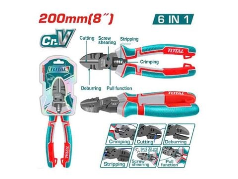 8" Kìm cắt năng 6 trong 1 Total THTMF386