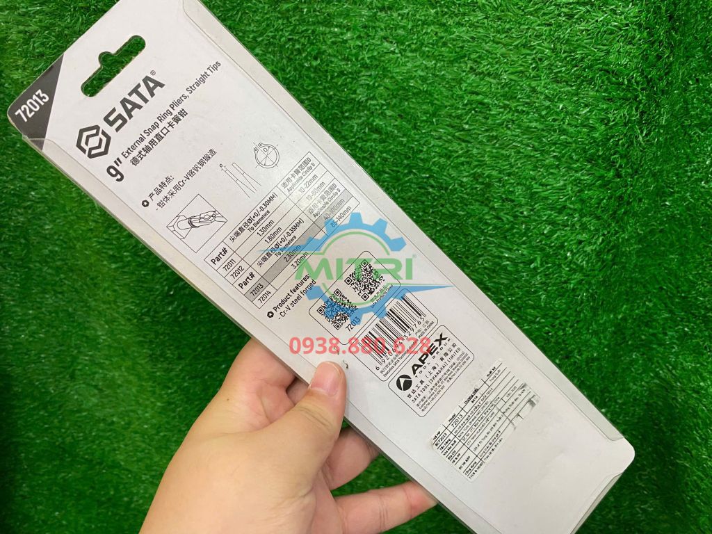 Kìm lấy phe ngoài mũi thẳng Sata 72013 (9 Inch) - hình ảnh sản phẩm thực tế 4