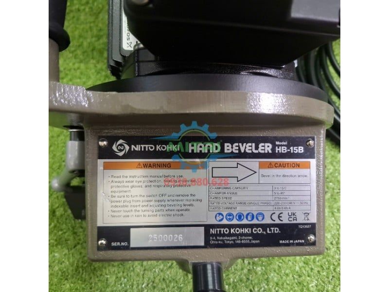 Máy vát mép Nitto HB-15B chính hãng | Máy vát mép thép tấm - hình ảnh sản phẩm thực tế 8