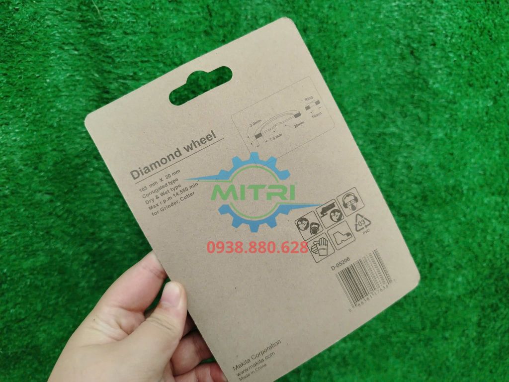 Lưỡi Cắt Kim Cương Makita 105x20mm D-05206 - hình ảnh sản phẩm thực tế 3