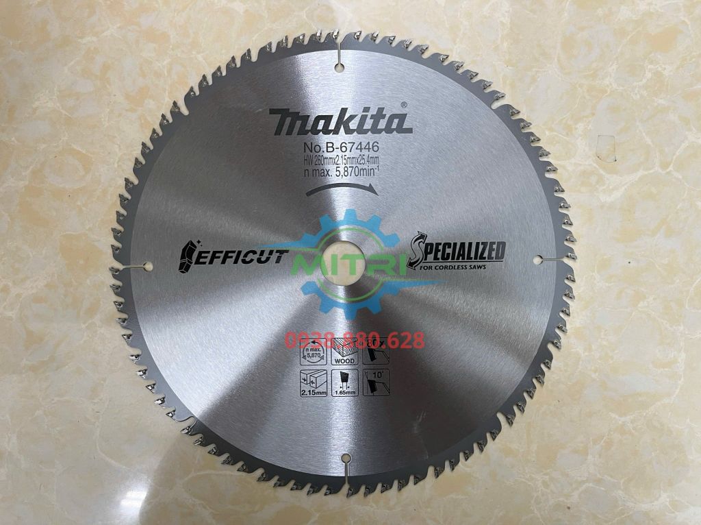 Lưỡi cắt hợp kim 4mm 80 răng Makita B-67446 - hình ảnh sản phẩm thực tế 4