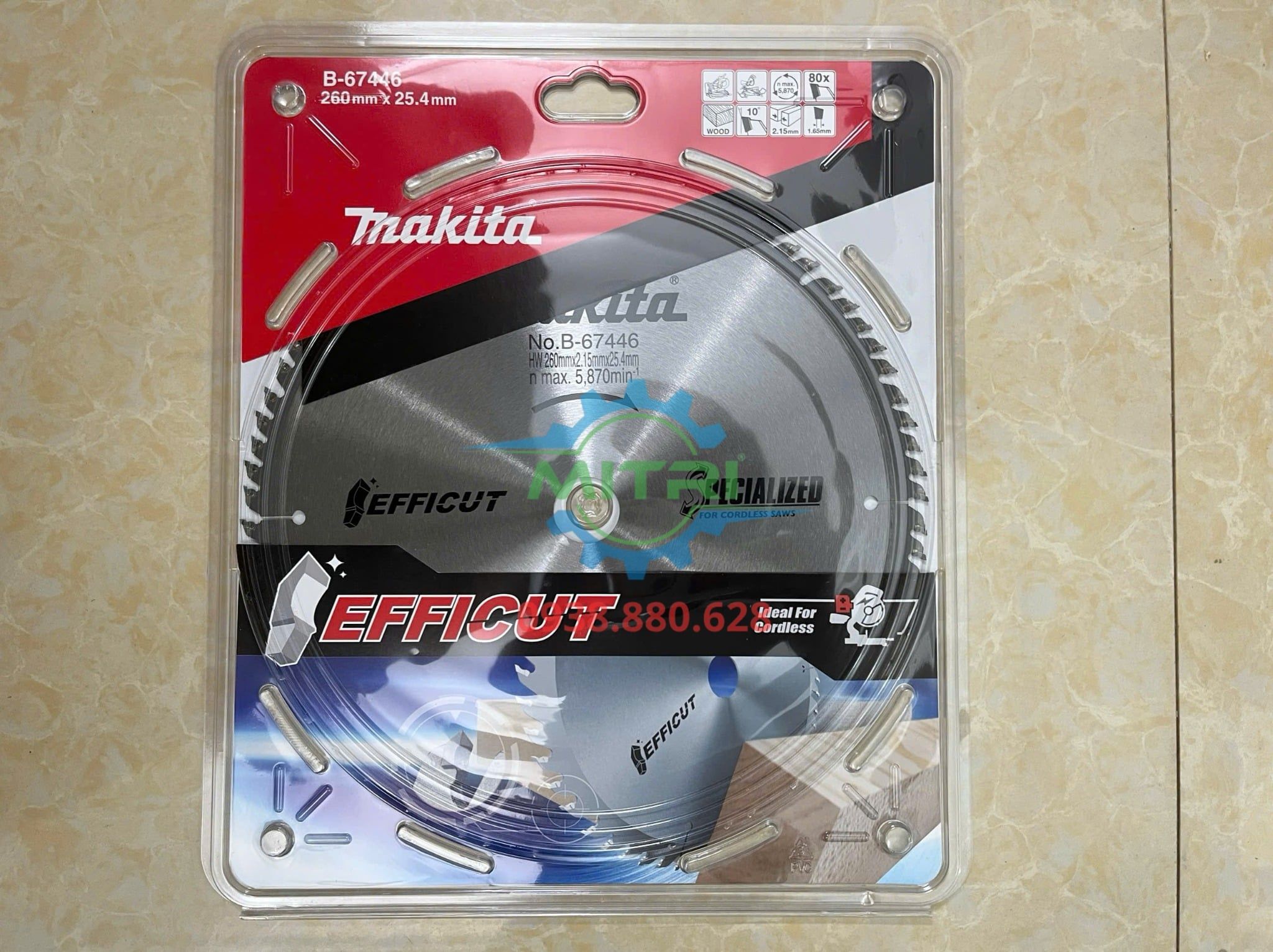 Lưỡi cắt hợp kim 4mm 80 răng Makita B-67446