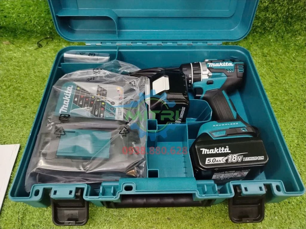 Máy Khoan Búa Makita DHP484RTE 18V Có Sẵn Tại Kho Minh Triết - hình ảnh sản phẩm thực tế 3