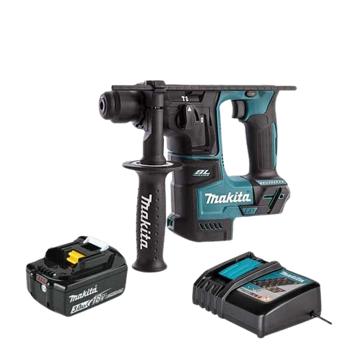 Combo Máy khoan bê tông dùng pin Makita 18V DHR171 -Kèm 1 pin 1 sạc - hình ảnh sản phẩm thực tế 1