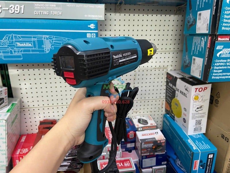 Máy Thổi Hơi Nóng Makita HG6530V Chính Hãng – 2000W, LCD - hình ảnh sản phẩm thực tế 4