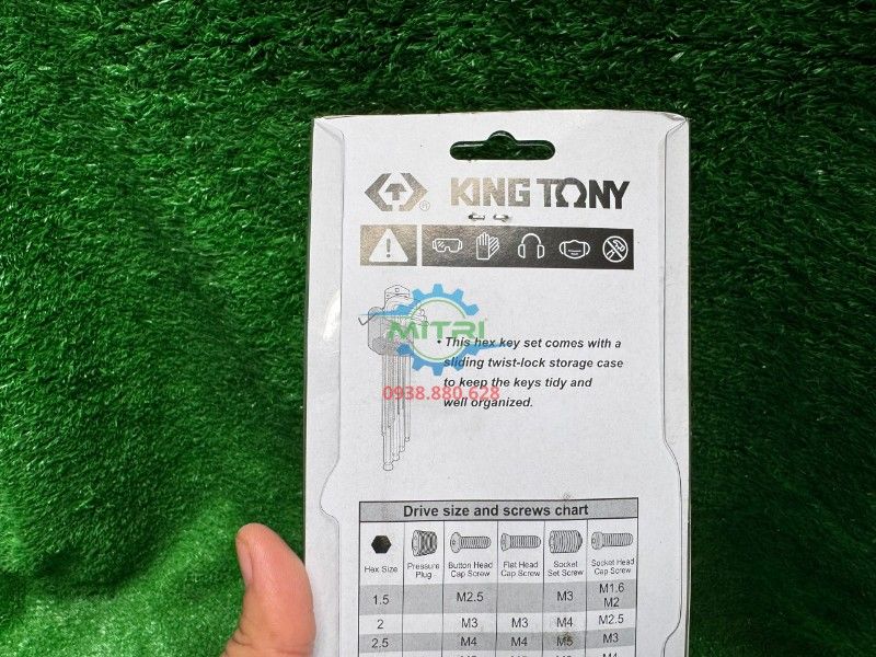 Bộ Lục Giác Đầu Bi Dài Kingtony 20109MR 9 Chi Tiết 1.5–10mm Chính Hãng - hình ảnh sản phẩm thực tế 9