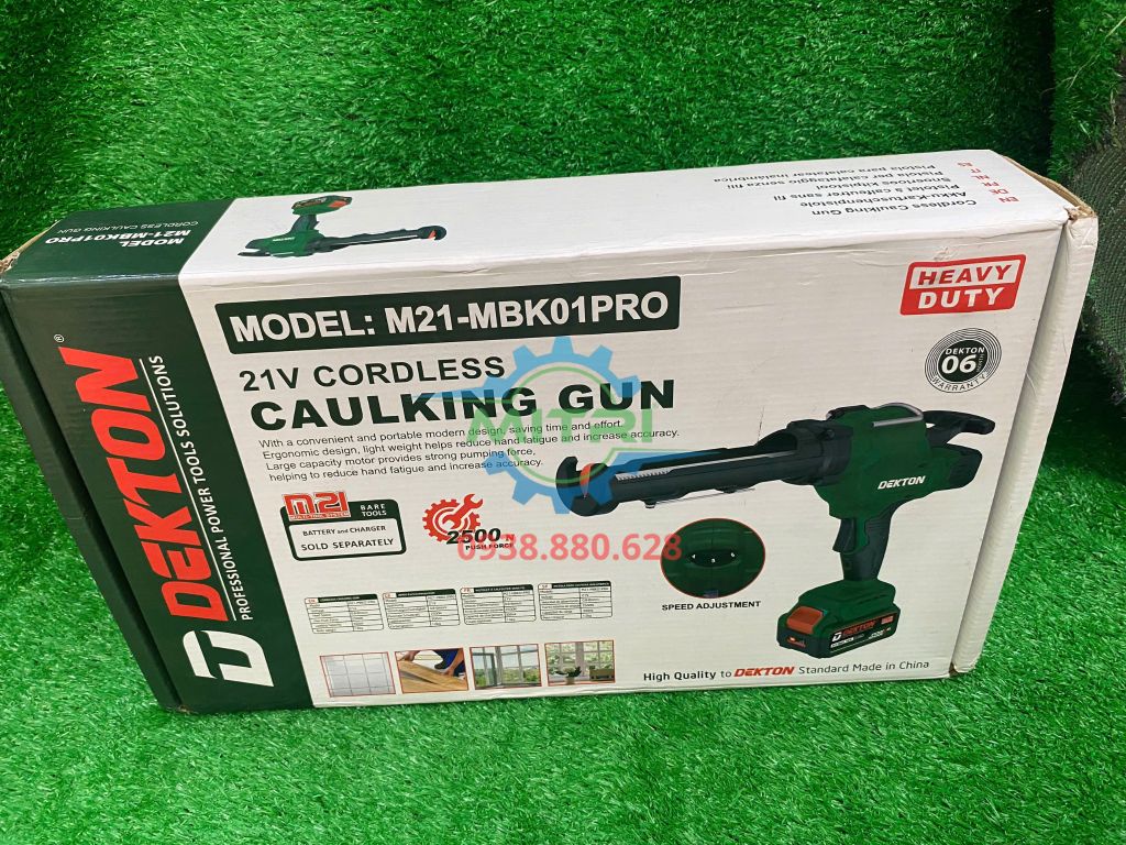 Máy bắn keo dùng pin 21V Dekton M21-MBK01PRO (Chưa Pin & Sạc) - hình ảnh sản phẩm thực tế 3