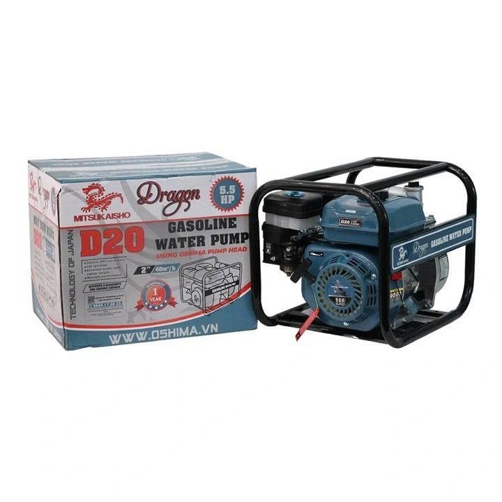Máy Bơm Nước Xăng Dragon D20 5.5HP Phi 50 Chính Hãng