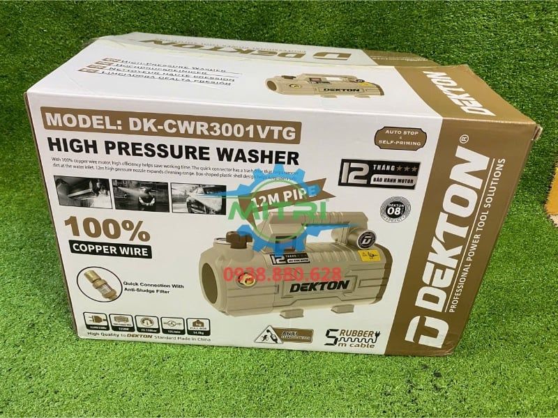 Máy Xịt Rửa Dekton DK-CWR3001VTG 1350W Áp Lực 110 Bar - hình ảnh sản phẩm thực tế 12