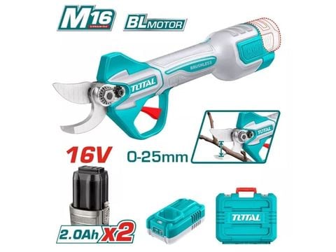 Máy cắt cành dùng pin 16V Total TSSLI162582 (2 Pin 2.0Ah, 1 Sạc)