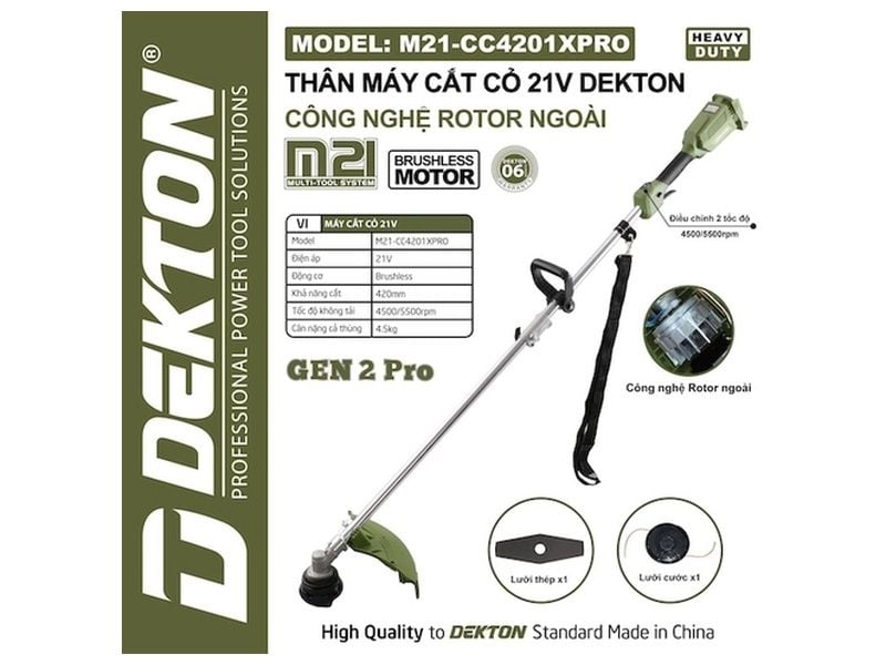 Máy cắt cỏ Dekton M21-CC4201XPRO - hình ảnh sản phẩm thực tế 1
