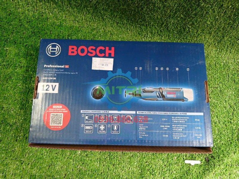Máy Cắt Xoay Đa Năng Pin Bosch GRO 12V-35 Solo - hình ảnh sản phẩm thực tế 4