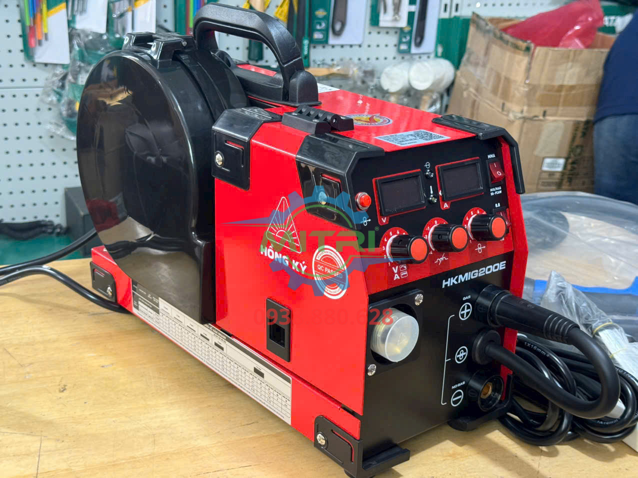 Máy hàn MIG không dùng khí 3 chức năng Hồng Ký Eco HKMIG200E