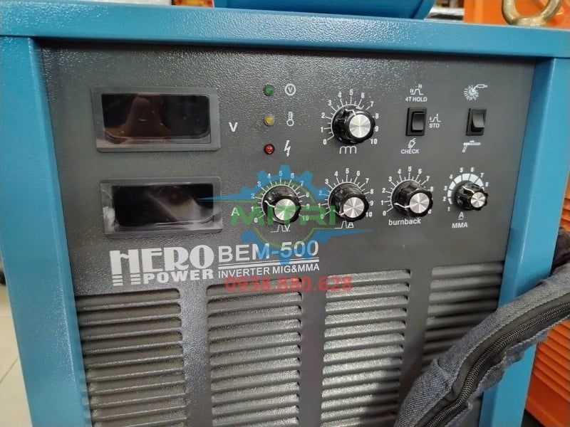 Máy Hàn MIG/MAG HERO BEM-500 500A Dùng Điện 3 Pha Chính Hãng Có Sẵn Tại Minh Triết - hình ảnh sản phẩm thực tế 5