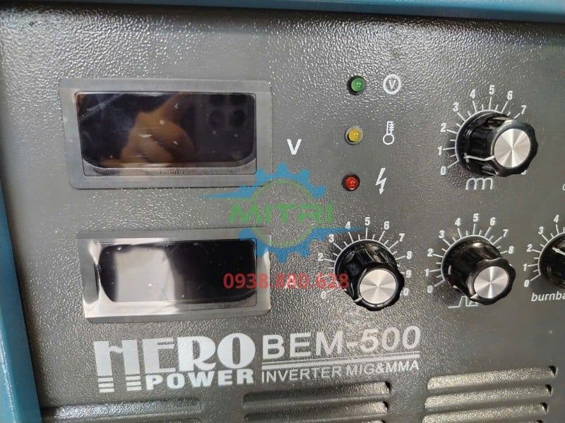 Máy Hàn MIG/MAG HERO BEM-500 500A Dùng Điện 3 Pha Chính Hãng Có Sẵn Tại Minh Triết - hình ảnh sản phẩm thực tế 6