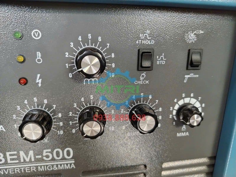 Máy Hàn MIG/MAG HERO BEM-500 500A Dùng Điện 3 Pha Chính Hãng Có Sẵn Tại Minh Triết - hình ảnh sản phẩm thực tế 7