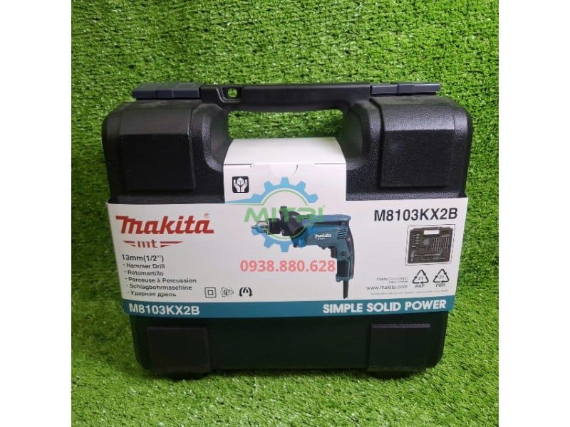 Máy Khoan Búa 13mm 430W Makita M8103KX2B Chính Hãng Có Sẵn Tại Minh Triết - hình ảnh sản phẩm thực tế 22