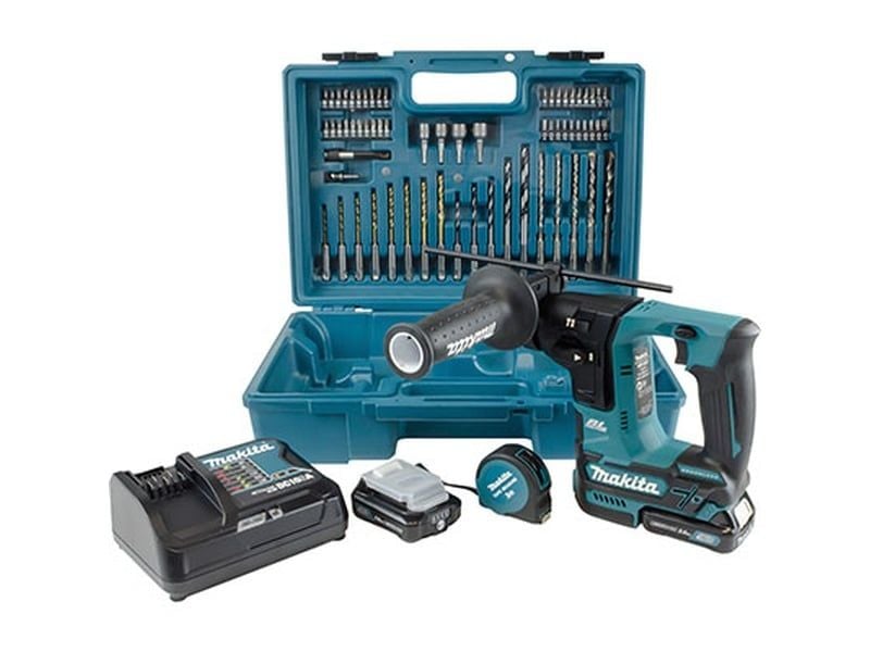 Máy khoan bê tông Makita HR166DSAE1 (sạc + 2 pin 2AH)