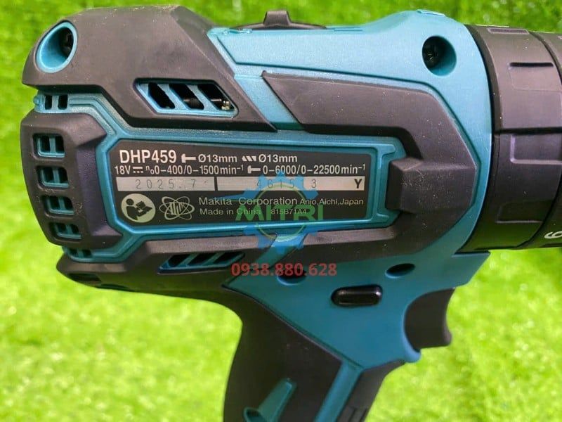 Máy Khoan Búa Vặn Vít Dùng Pin Makita DHP459Z Kèm 2 Pin 3.0Ah Và 1 Sạc Chính Hãng Tại Minh Triết - hình ảnh sản phẩm thực tế 4