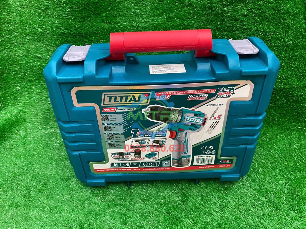 Máy khoan động lực dùng pin 16V Total TIDLI16682 (2 Pin 2.0Ah, 1 Sạc) - hình ảnh sản phẩm thực tế 4