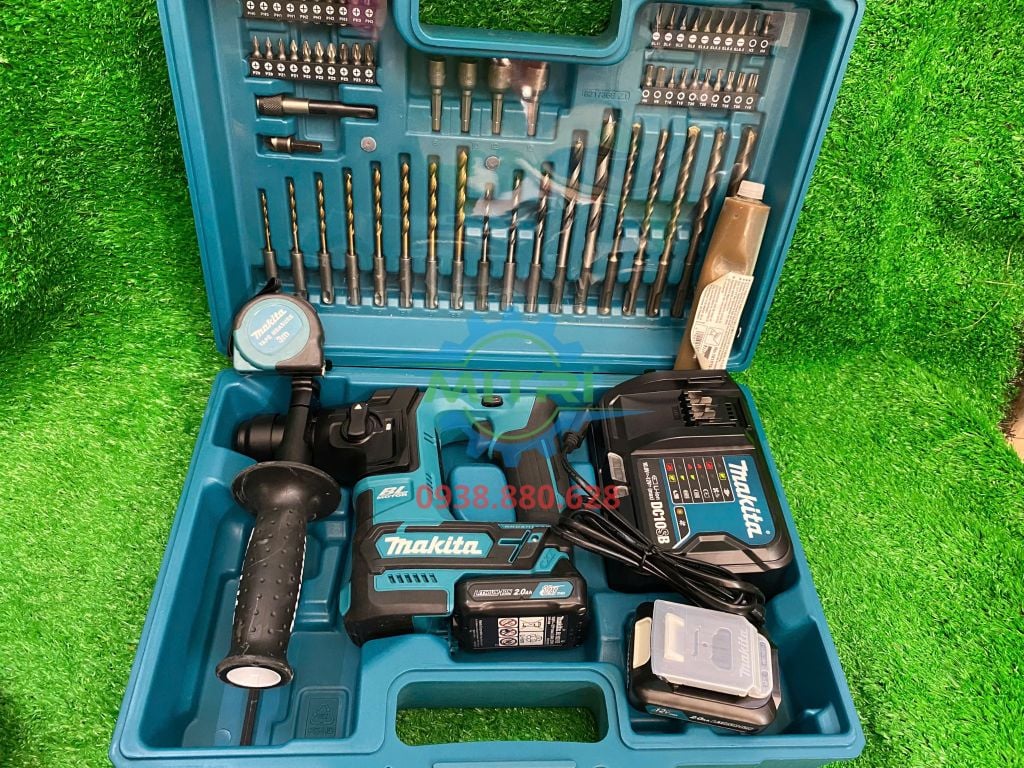 Máy khoan bê tông Makita HR166DSAE1 (sạc + 2 pin 2AH) - hình ảnh sản phẩm thực tế 3
