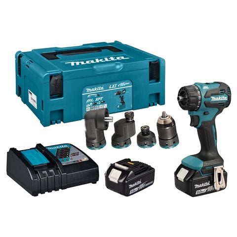 Máy khoan vặn vít 4 đầu dùng pin Makita DDF491RTJ (2 Pin 5.0Ah, 1 Sạc nhanh) Chính Hãng Có Sẵn Tại Minh Triết