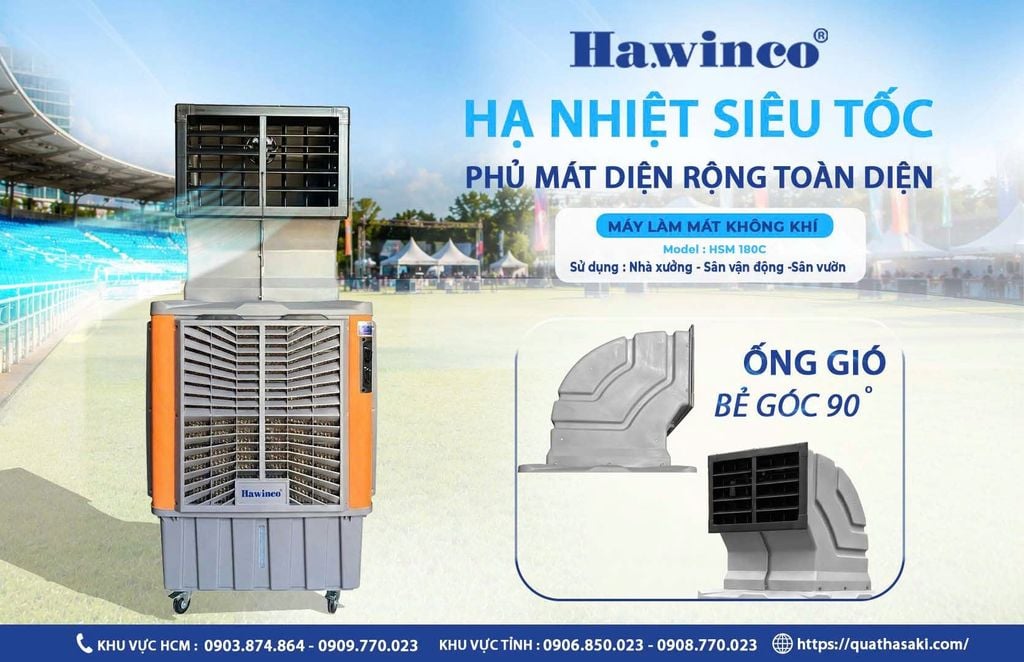 MÁY LÀM MÁT KHÔNG KHÍ HAWIN HSM 180C - hình ảnh sản phẩm thực tế 3