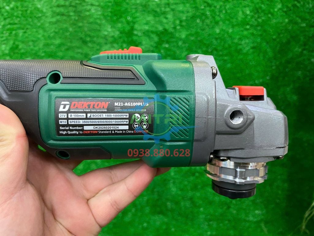 Máy mài góc dùng pin 21V Dekton M21-AG100PLUS (Chưa Pin & Sạc) - hình ảnh sản phẩm thực tế 6