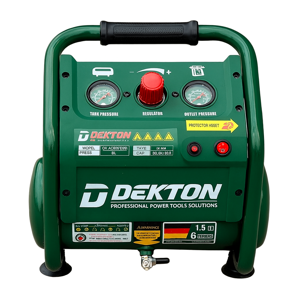 Máy Nén Khí Không Dầu 6L Dekton DK-AC2906PRO 1.5HP - hình ảnh sản phẩm thực tế 1