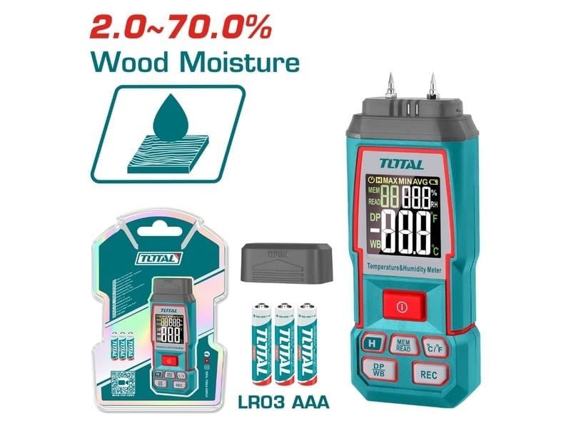 Máy đo dộ ẩm gỗ Total TETWM031 - hình ảnh sản phẩm thực tế 1