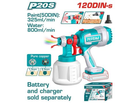 Máy phun sơn dùng pin Lithium 20V Total TSGLI2004 (không kèm pin & sạc)