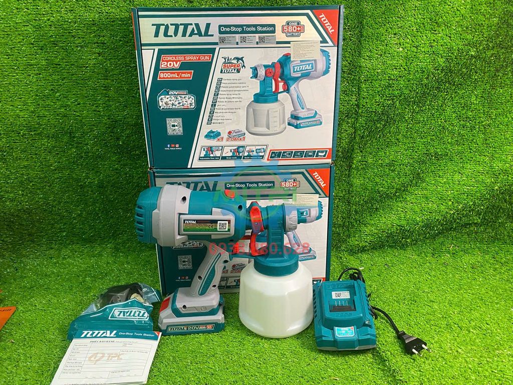 Máy Phun Sơn Dùng Pin 20V Total TSGLI20042 Chính Hãng Có Sẵn Tại Minh Triết - hình ảnh sản phẩm thực tế 24