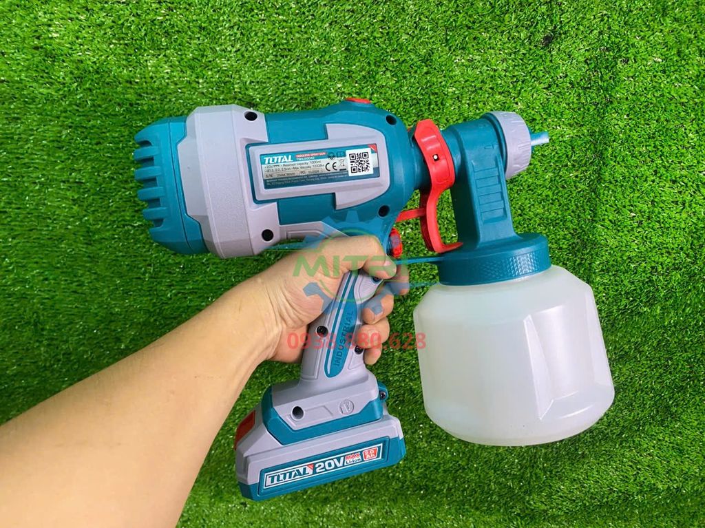 Máy Phun Sơn Dùng Pin 20V Total TSGLI20042 Chính Hãng Có Sẵn Tại Minh Triết - hình ảnh sản phẩm thực tế 5