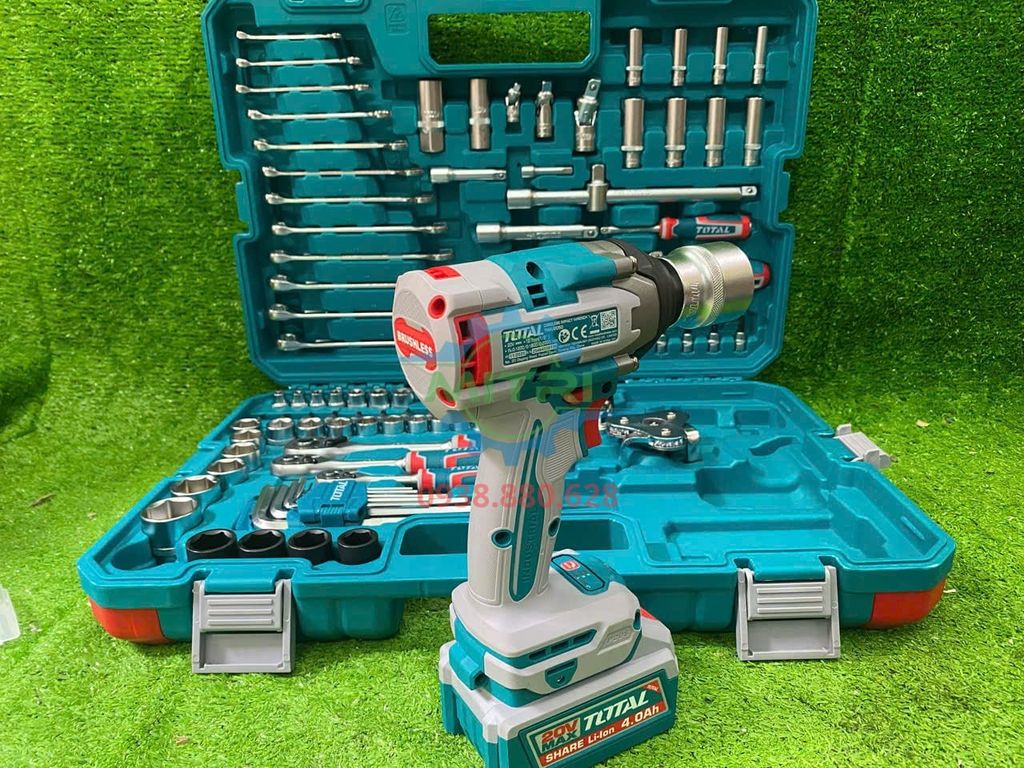 Máy Siết Bu Lông Dùng Pin 20V Total TIWLI2050 2 Pin 4.0Ah & Sạc Chính Hãng Có Sẵn Tại Minh Triết - hình ảnh sản phẩm thực tế 12
