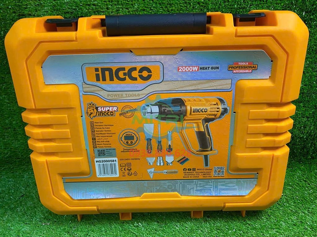 Máy Thổi Nhiệt 2000W INGCO HG2000581 Màn Hình LED Chính Hãng Có Sẵn Tại Minh Triết - hình ảnh sản phẩm thực tế 14