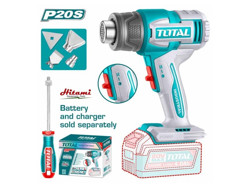 Máy thổi nóng dùng pin 20V Total TBLI2006 (Chưa Pin & Sạc) - hình ảnh sản phẩm thực tế 1