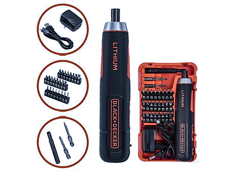 Máy vặn vít 27 món dùng Pin Black&Decker BD40K27-B1 - hình ảnh sản phẩm thực tế 1