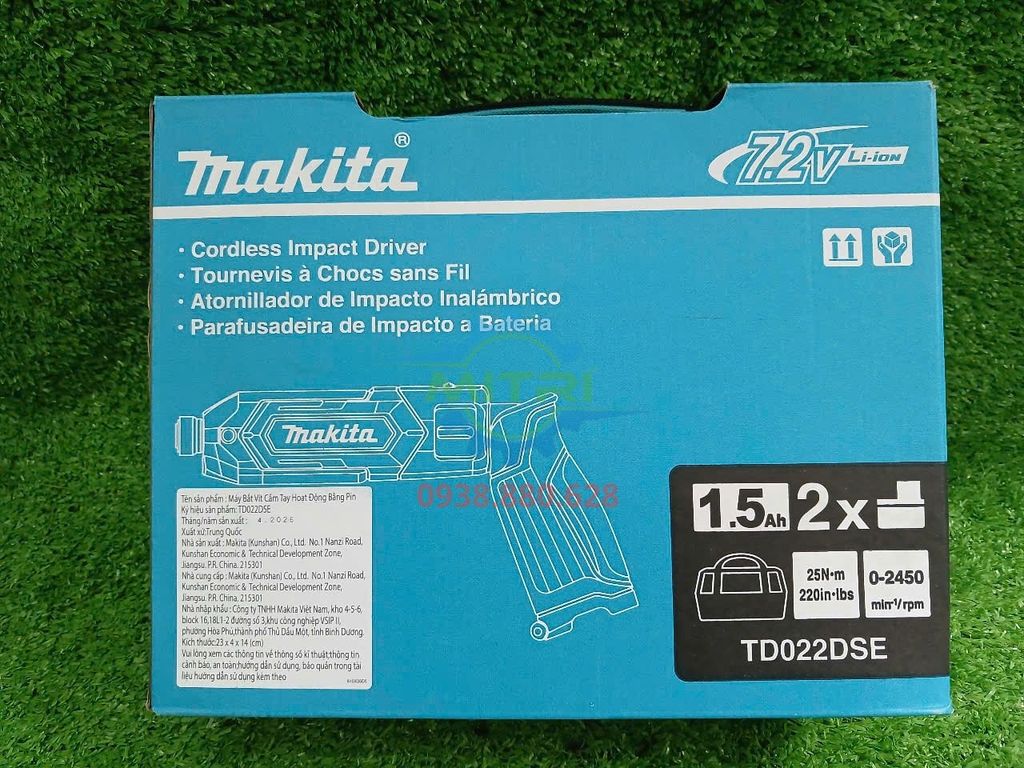 Máy Vặn Vít Pin Makita TD022DSE 7.2V | Minh Triết - hình ảnh sản phẩm thực tế 1