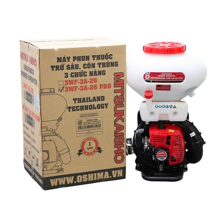 Máy Xạ Hạt Chạy Xăng 2 Thì Mitsukaisho 3WF-3A-26 Pro 26L Chính Hãng - hình ảnh sản phẩm thực tế 1
