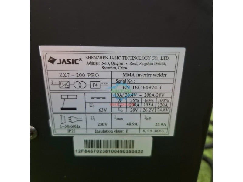 Máy Hàn Điện Tử Jasic ZX7-200PRO Chính Hãng – 220V, 200A - hình ảnh sản phẩm thực tế 2