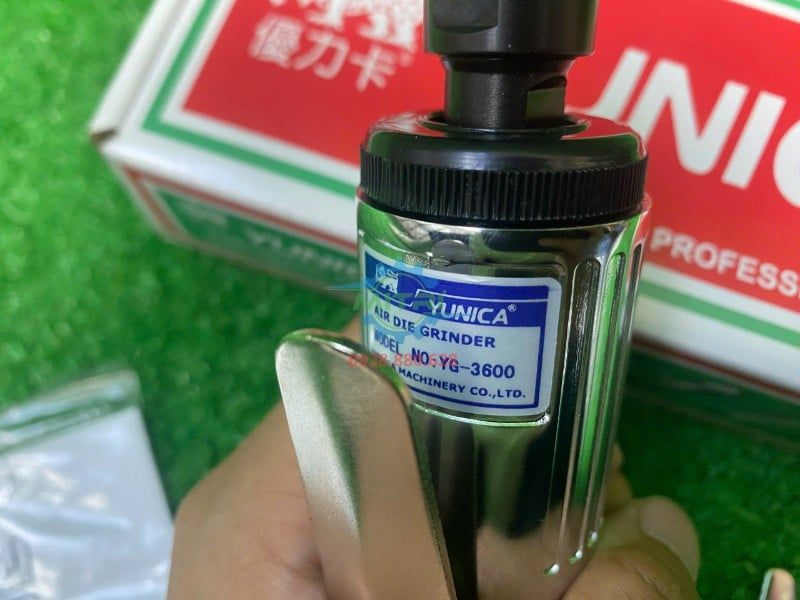 Máy Mài Dùng Khí Yunica YG-3600 6mm Chính Hãng Đài Loan - hình ảnh sản phẩm thực tế 3
