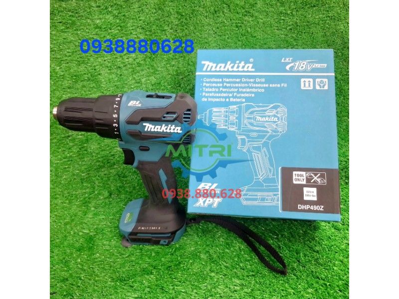Máy Khoan Động Lực Dùng Pin Makita DHP490RTJ 18V Chính Hãng – Bộ Pin Sạc Hộp Makpac - hình ảnh sản phẩm thực tế 9