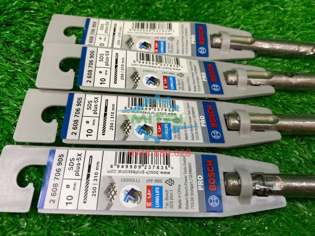 Mũi khoan bê tông SDS PLUS-5X 10x250x310 Bosch 2608706905 - hình ảnh sản phẩm thực tế 4