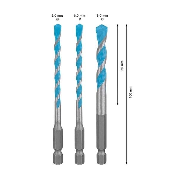 Mũi khoan đa năng Hex-9 (5/6/8) 2608900584 - hình ảnh sản phẩm thực tế 1