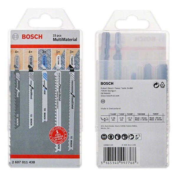 Bộ 15 lưỡi cưa lọng gỗ Bosch 2607011436 (T144DP, T101BF) - hình ảnh sản phẩm thực tế 1
